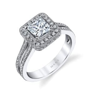 25014  Diamond Engagement Ring 0.42 Ctw.