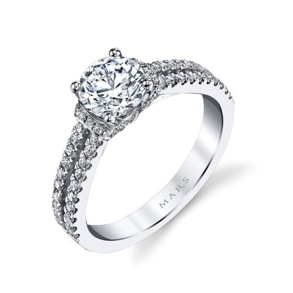 25038 Diamond Engagement Ring 0.41 Ctw.