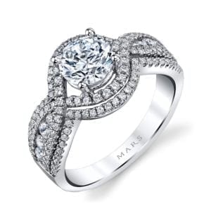 25108 Diamond Engagement Ring 0.76 Ctw.