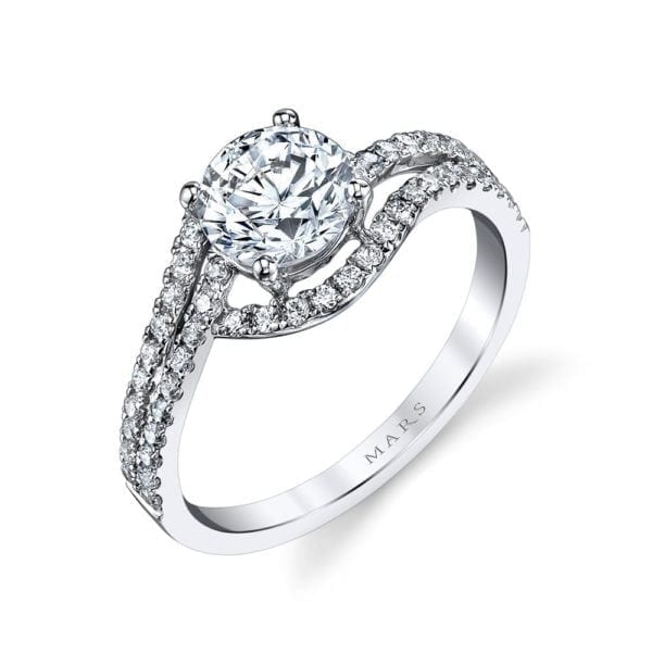 25149 Diamond Engagement Ring 0.36 Ctw.