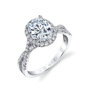 25156  Diamond Engagement Ring 0.43 Ctw.