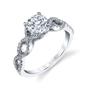 25162 Diamond Engagement Ring 0.18 Ctw.