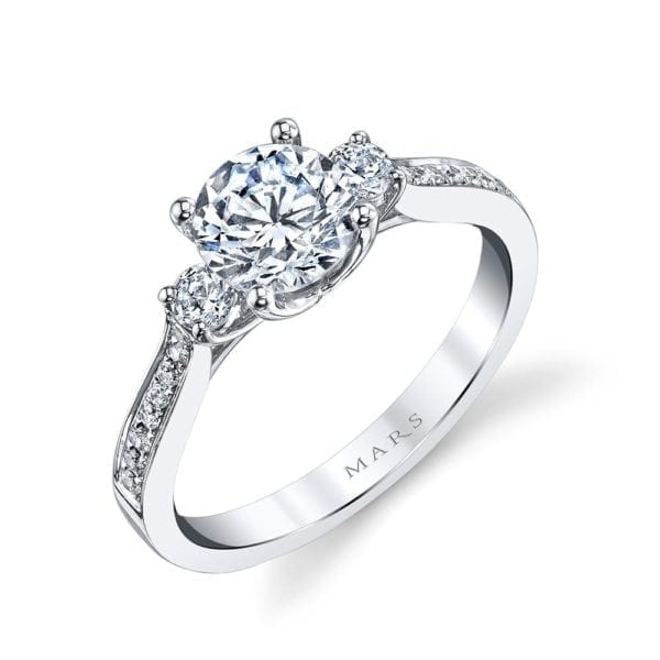 25352 Diamond Engagement Ring 0.38 Ctw.