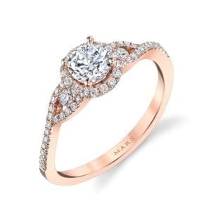 25386 Diamond Engagement Ring 0.08 Ctw.
