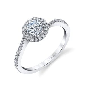 25393  Diamond Engagement Ring 0.22 Ctw.