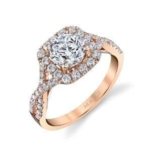 25560  Diamond Engagement Ring 0.58 Ctw.