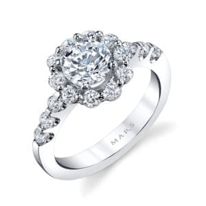 25593 Diamond Engagement Ring 0.77 Ctw.