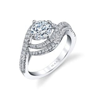 25605 Diamond Engagement Ring 0.57 Ctw.