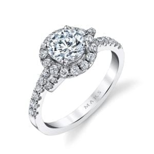 25648 Diamond Engagement Ring 0.53 Ctw.