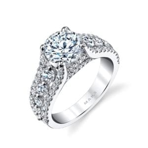 25734 Diamond Engagement Ring 1.02 Ctw.