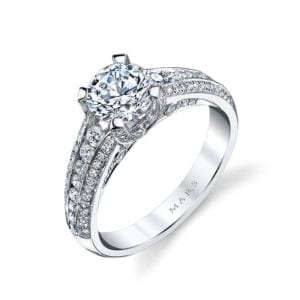 25735 Diamond Engagement Ring 0.59 Ctw.