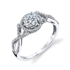 25740 Diamond Engagement Ring 0.22 Ctw.