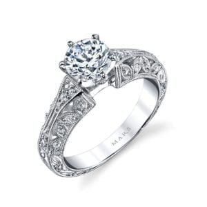 25777 Diamond Engagement Ring, 0.16 Ctw.