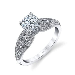 25832 Diamond Engagement Ring 0.49 Ctw.