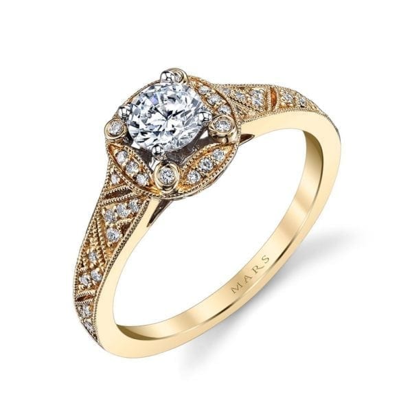 25850 Diamond Engagement Ring 0.13 Ctw.