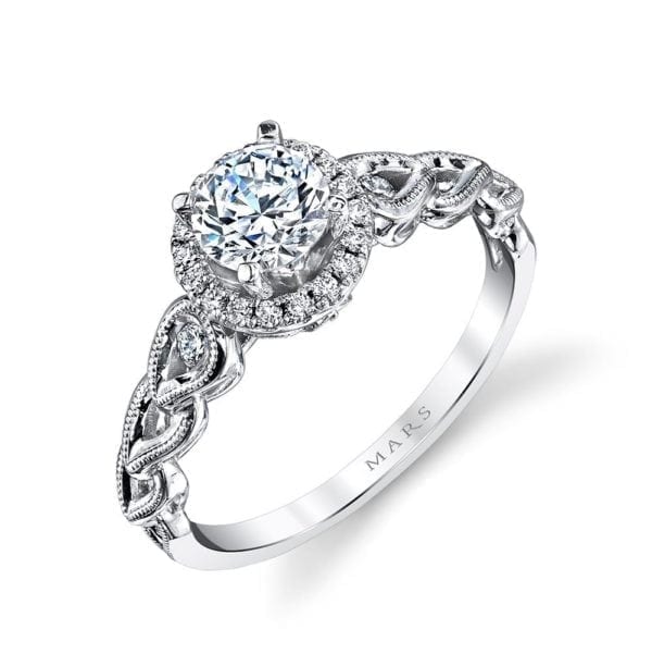 25855 Diamond Engagement Ring 0.14 Ctw.