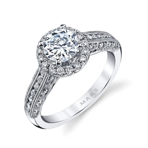 25869 Diamond Engagement Ring 0.54 Ctw.