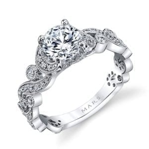 25988 Diamond Engagement Ring 0.40 Ctw.