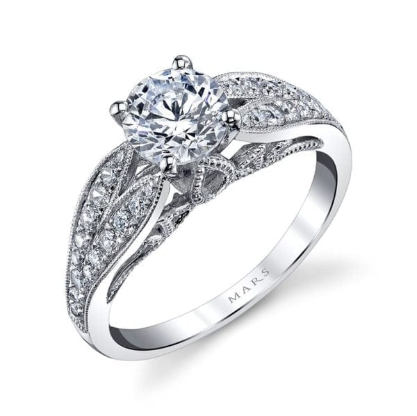 26003 Diamond Engagement Ring 0.36 Ctw.