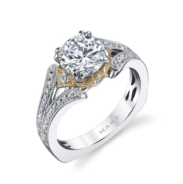 26040TT Diamond Engagement Ring 0.33 Ctw.