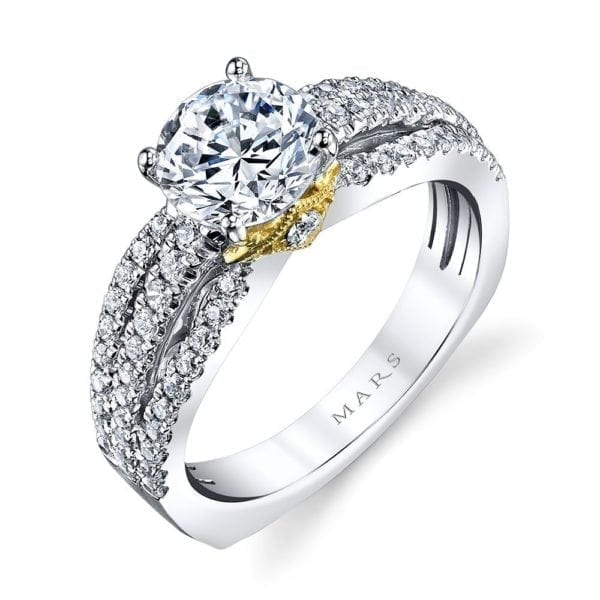 26041TT Diamond Engagement Ring 0.53 Ctw.