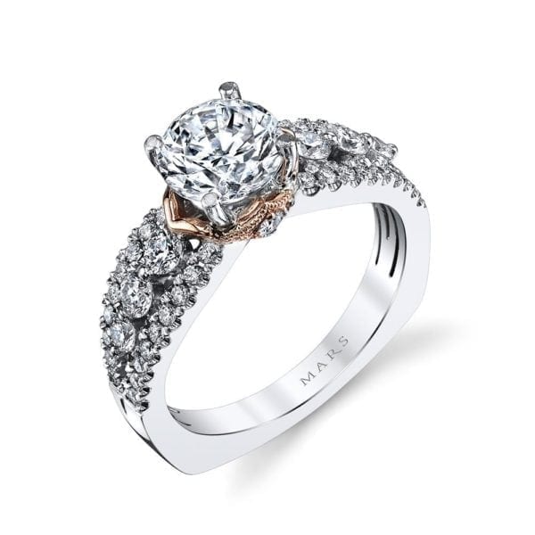 26061TT Diamond Engagement Ring, 0.70 Ctw.