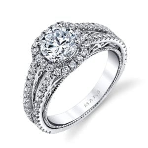 26084 Diamond Engagement Ring, 0.67 Ctw.