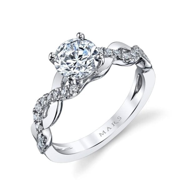 26103 Diamond Engagement Ring, 0.18 Ctw.