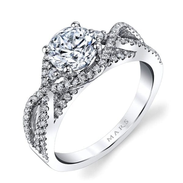 26203 Diamond Engagement Ring 0.58 Ctw.
