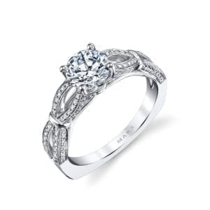 26244 Diamond Engagement Ring 0.27 Ctw.