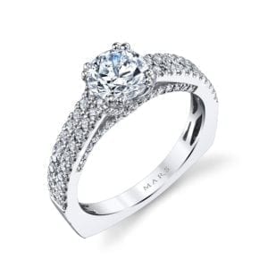 26245 Diamond Engagement Ring 0.55 Ctw.