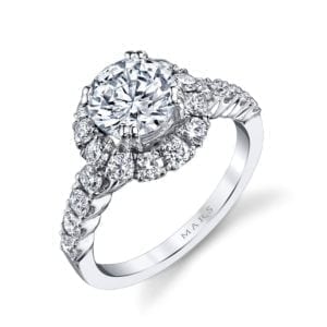 26494 Diamond Engagement Ring 0.93 Ctw.