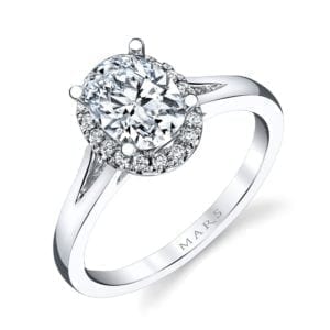 26513 Diamond Engagement Ring 0.13 Ctw.