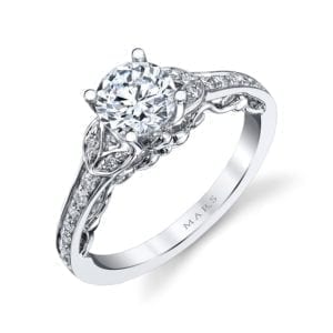 26547 Diamond Engagement Ring 0.13 Ctw.