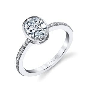 26703D Diamond Engagement Ring 0.12 Ctw.