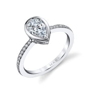 26704D Diamond Engagement Ring 0.12 Ctw.