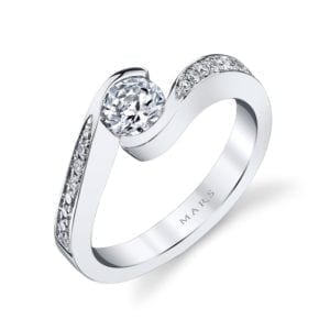 28173 Diamond Engagement Ring 0.13 Ctw.